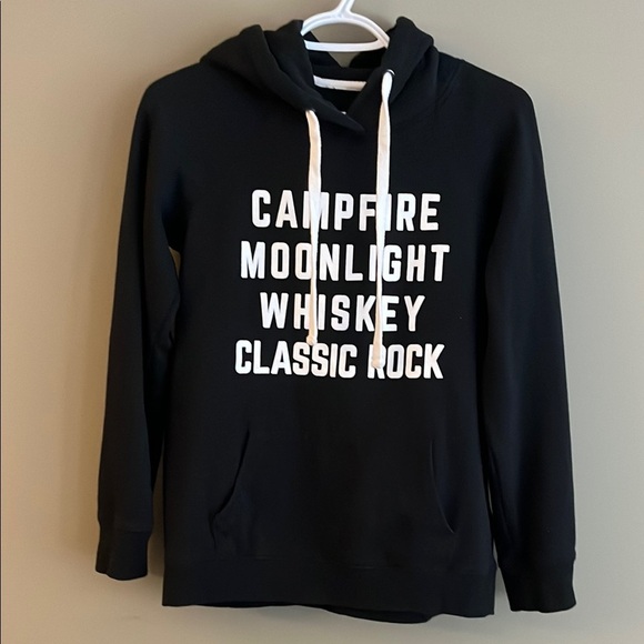 Stylish Black Campfire Hoodie size small - Picture 2 of 12